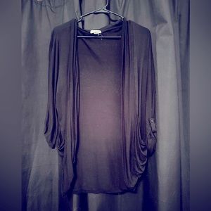 Black cardigan